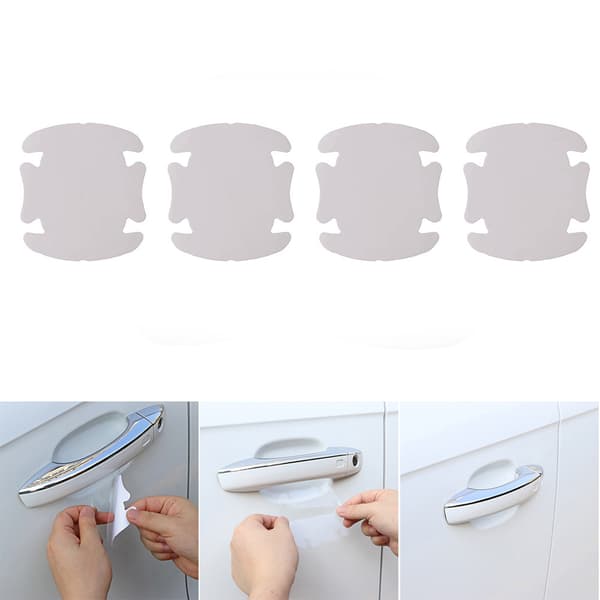 Praktiskt Skydd för Dörrhandtags Fördjupning 4-Pack Transparent