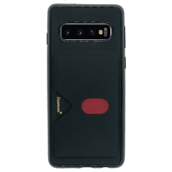 Skal med Kortfack - Samsung Galaxy S10+ Grå Grå