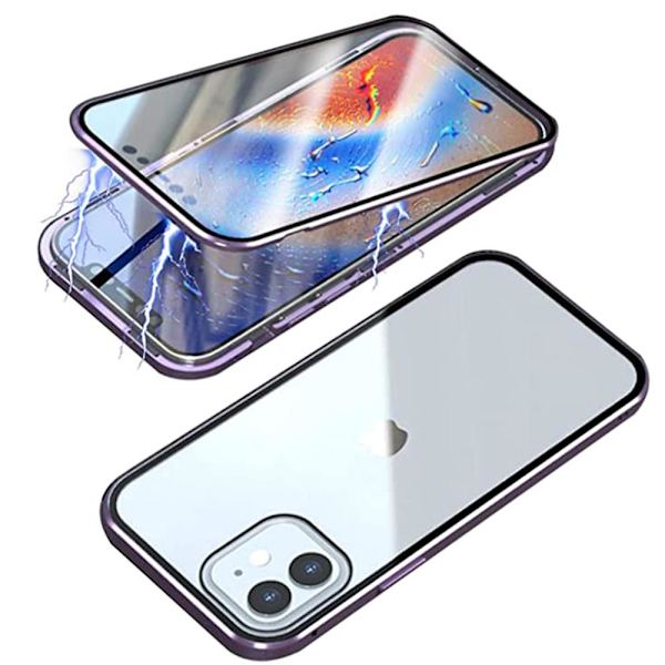 Praktisk magnetisk dobbeltskal - iPhone 12 Röd