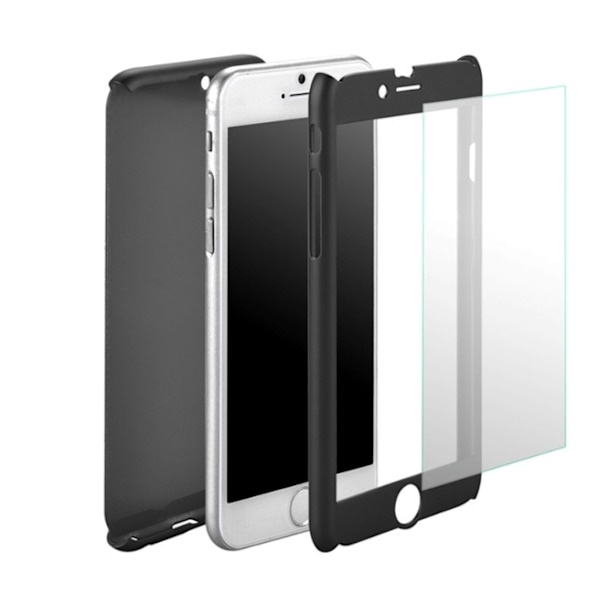 Stilrent Skyddsfodral för iPhone 6/6S (Fram och bak)  SVART Svart