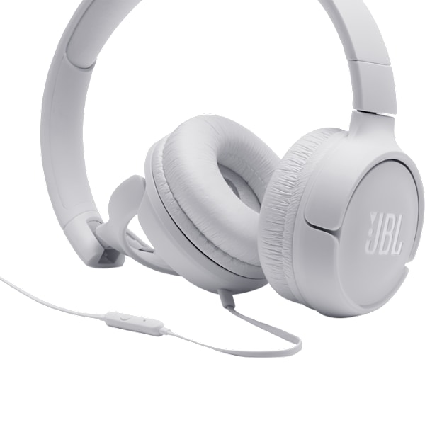 JBL TUNE500 - Kraftfullt Ljud med Sladd för Din Aktiva Livsstil Hero White