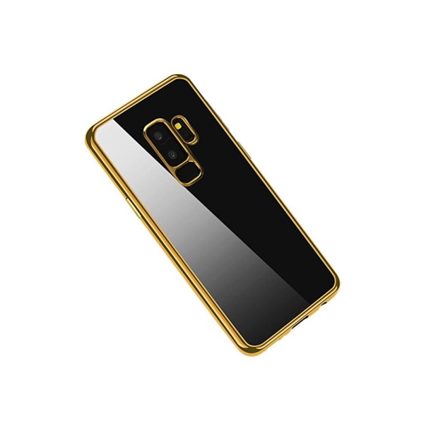 Tyylikäs silikonikuori Samsung Galaxy S9Plus -puhelimelle (sähköpinnoitettu) Guld