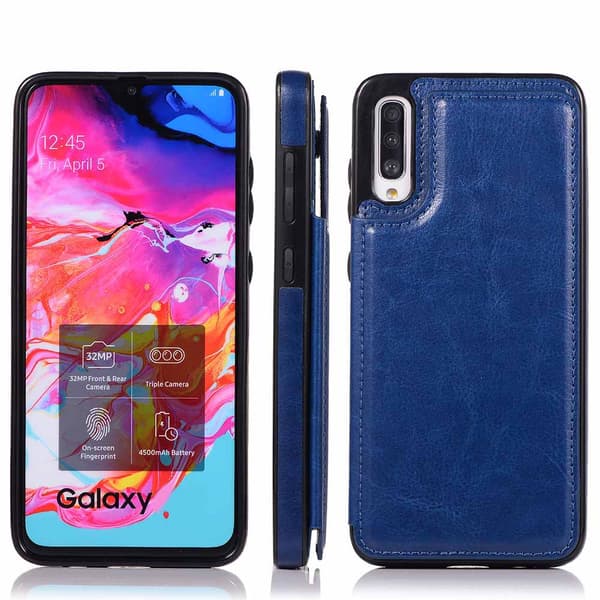 Glat Nkobee etui med kortholder - Samsung Galaxy A50 Roséguld