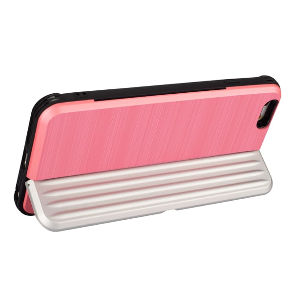 Beskyttelsesdeksel med kortlagring for iPhone 6/6S Plus (EXXO) Lila