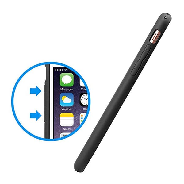 Effektfullt Nillkin Silikonskal - iPhone 6/6S Svart Svart