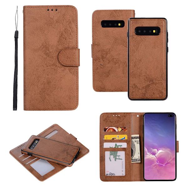 Samsung Galaxy S10 Plus - Stilsäkert Plånboksfodral Mörkblå