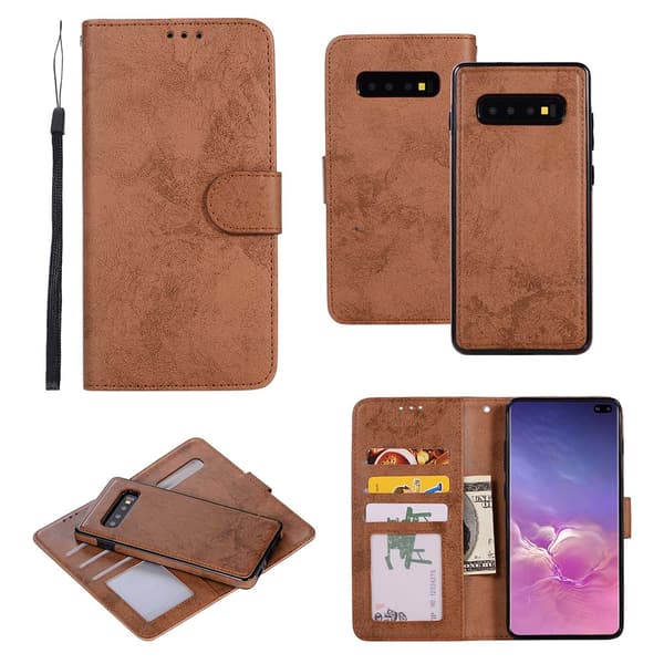 Samsung Galaxy S10 Plus - Stilsikkert Pungeetui Rosa