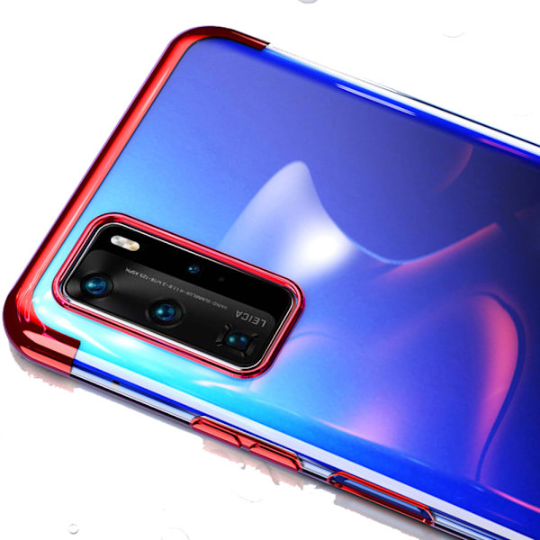 Skal med Ringh�llare - Huawei P40 Pro Röd