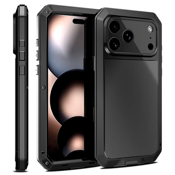 iPhone 17 Pro Skyddsskal i Aluminium  Robust, Stilrent & Greppvänligt Röd
