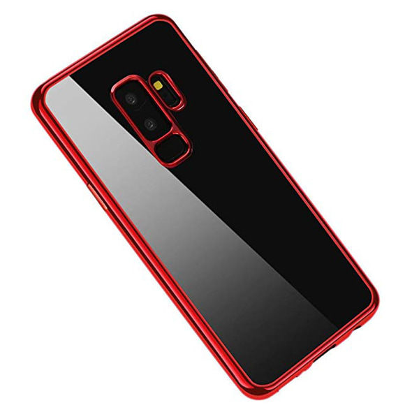 Samsung Galaxy A6 Plus - Silikonskal i Plated-utförande Röd