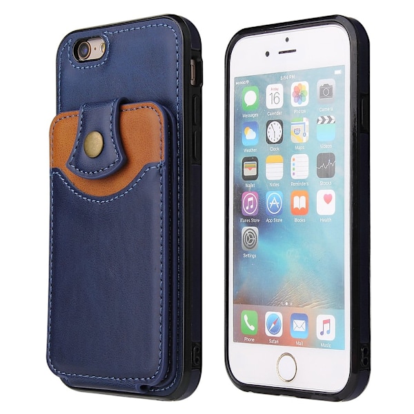 Effektfullt Skal med Kortfack - iPhone 8 Svart