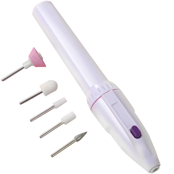 5 i 1 Lättanvänd (Manikyr/Pedikyr) Nagelslip Vit