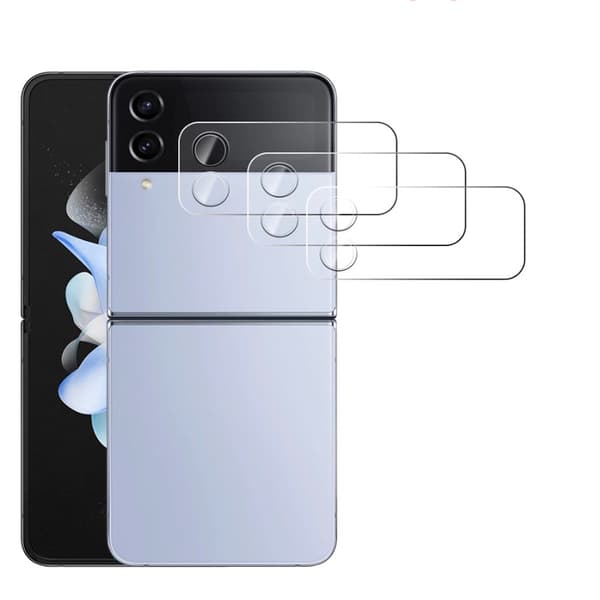 3-PACK Kameralinsskydd Standard HD Samsung Galaxy Z Flip 4 Transparent