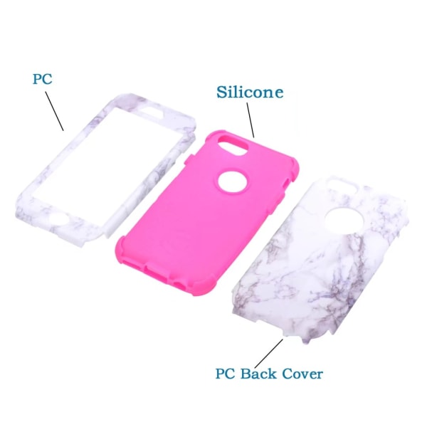 Lättmonterat Skyddsfodral för iPhone 6/6S Plus Grå