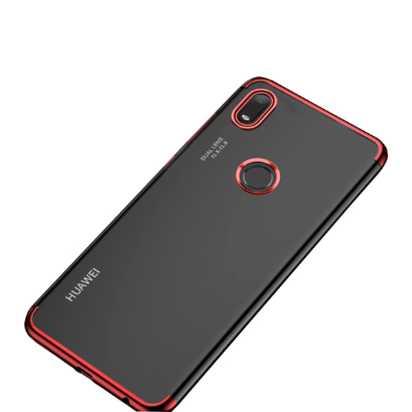 Iskunkestävä silikonikuori (Floveme) - Huawei Y6s Röd