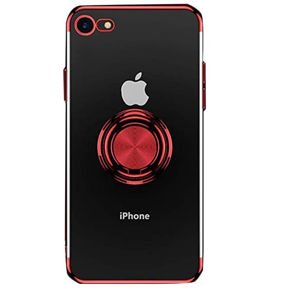 iPhone 8 - Stilrent Skal med Ringhållare Roséguld