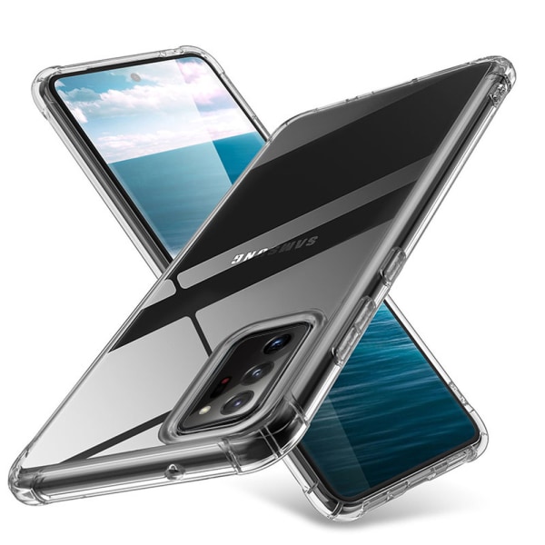 Effektivt silikonebeskyttelsescover - Samsung Galaxy Note 20 Ultra Svart/Guld