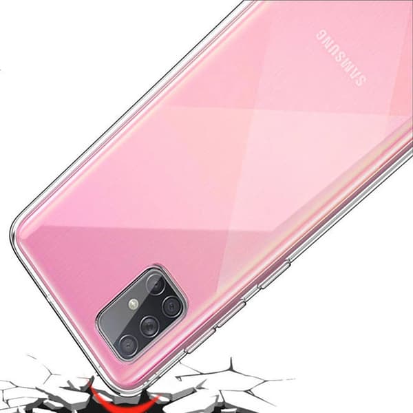Samsung Galaxy A71 - Silikonecover Transparent