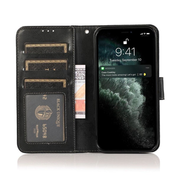 Ammattimainen kaksitoiminen lompakkokotelo - iPhone 12 Pro Marinblå