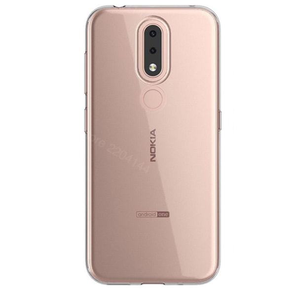 Suojaava silikonikuori FLOVEME - Nokia 3.1 Plus Genomskinlig