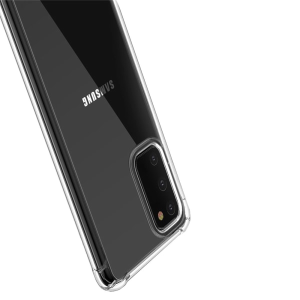 Tukeva silikonikuori - Samsung Galaxy S20 Svart/Guld