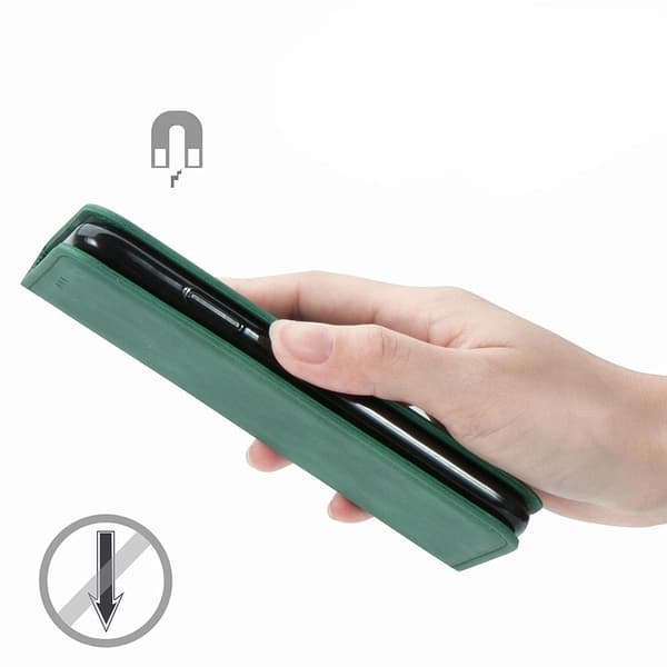 Tyylikäs lompakkokotelo - iPhone 12 Pro Grå