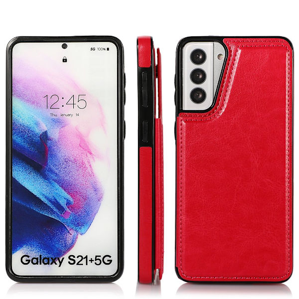 Älykäs kuori korttipaikalla - Samsung Galaxy S21 Svart