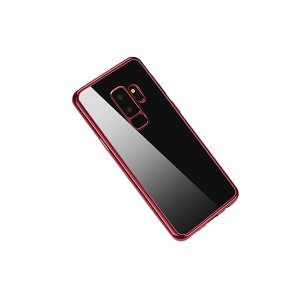 Samsung Galaxy S9+ - Silikonskal i Plated-utf�rande Röd