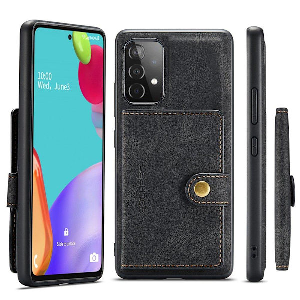 Genomtänkt Skal med Kortfack - Samsung Galaxy A52 Röd