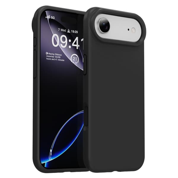 Svart silikon skal kompatibelt med iPhone 17 Air