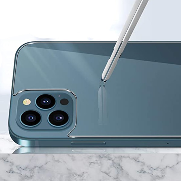 2-PACK iPhone 13 Pro Max Baksida Skärmskydd 0,3mm Transparent/Genomskinlig