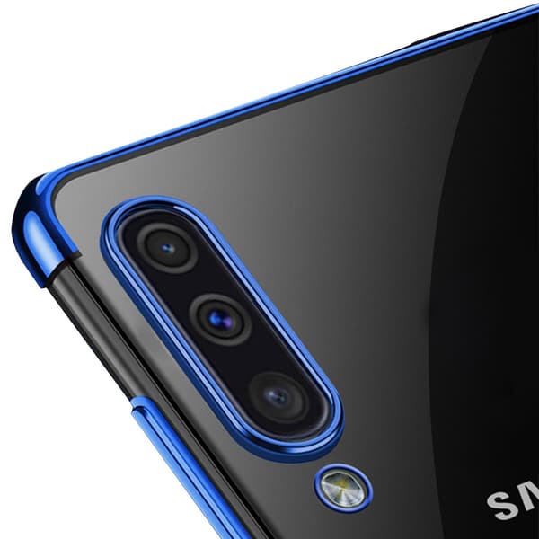 Praktisk Silikone Cover Ring Holder - Samsung Galaxy A50 Silver