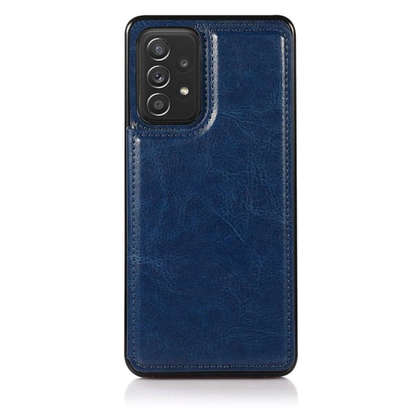 Stilfuldt cover med kortrum - Samsung Galaxy A52 Marinblå