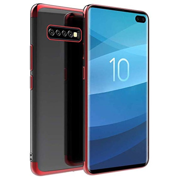 Stilfuldt tyndt silikonecover (FLOVEME) - Samsung Galaxy S10e Röd Röd
