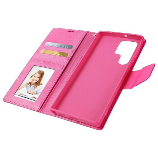 Smooth Wallet Case - Samsung Galaxy S22 Ultra Guld