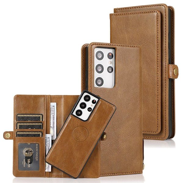 Smooth 2-1 Wallet Case - Samsung Galaxy S21 Ultra Mörkgrön