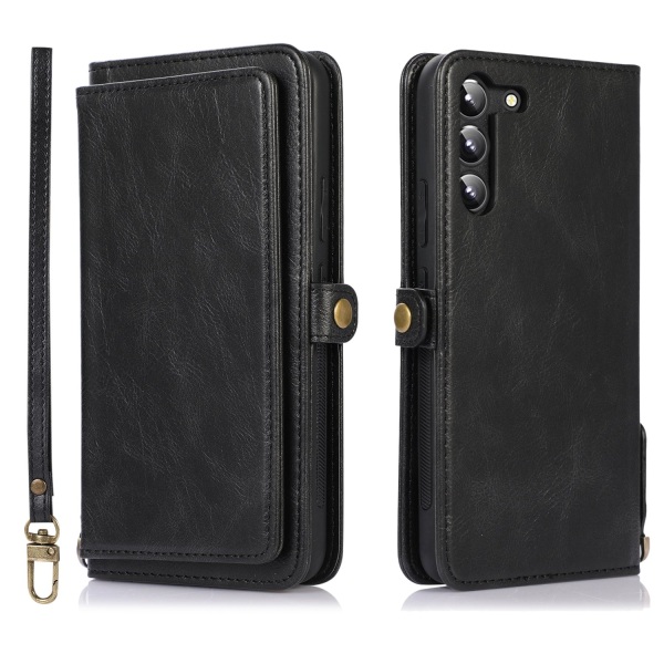 2 i 1 Plånboksfodral till Samsung Galaxy S23 Plus Svart