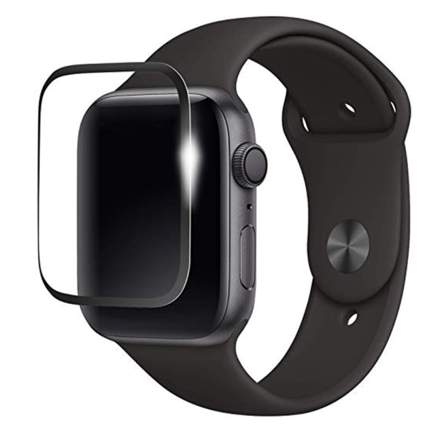 3D Full Cover Skärmskydd för Apple iWatch Serie 4/5 Svart 44mm