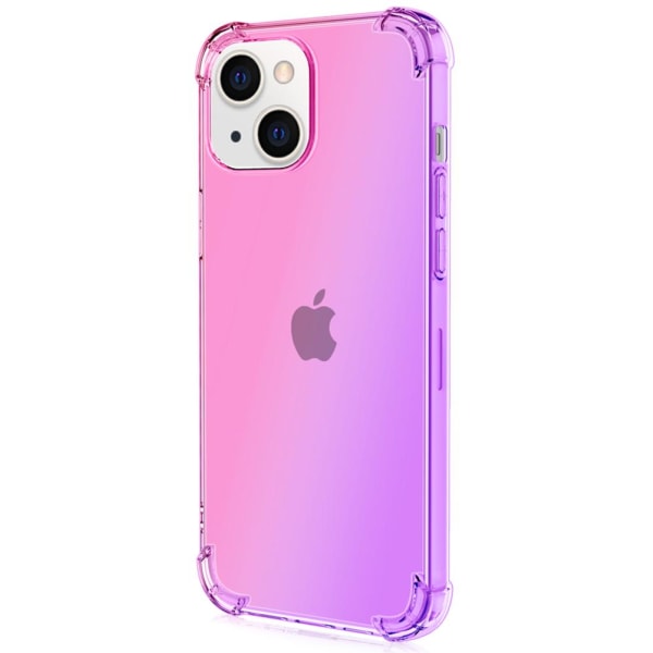 Skyddande (Floveme) Silikonskal - iPhone 13 Blå/Rosa