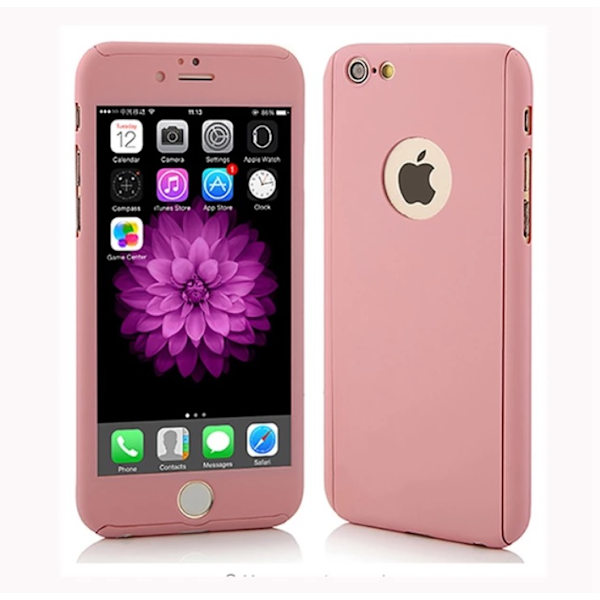 Stilrent Skyddsfodral f�r iPhone 6/6S  (Fram och bak) Roséguld