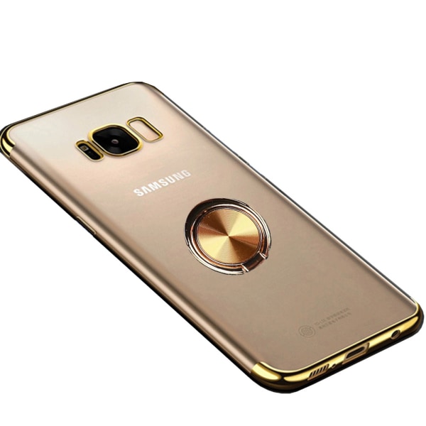 Samsung Galaxy S8 - Skal med Ringhållare Guld