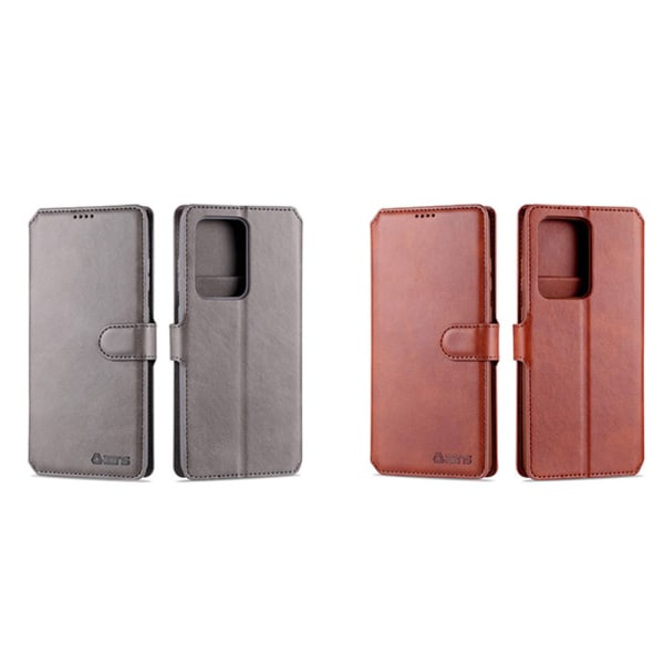 Glatt (Azns) lommebokdeksel - Samsung Galaxy A71 Grå