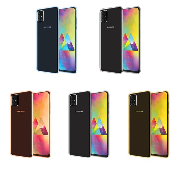 Stötdämpande Dubbel Silikonskal - Samsung Galaxy A71 Transparent