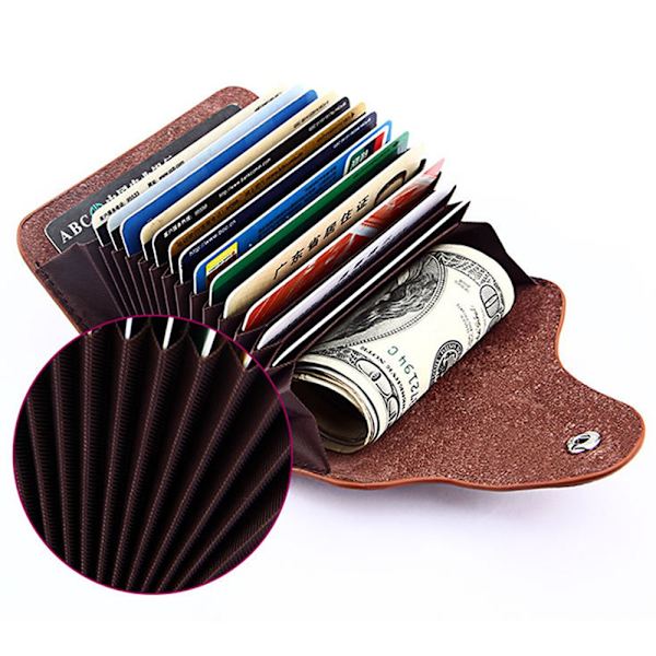 Korthållare RFID & NFC Brun