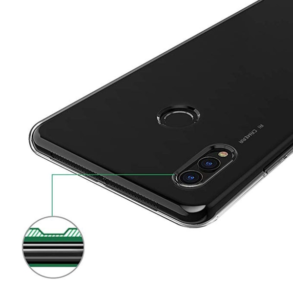 Genomtänkt Silikonskal - Huawei Honor Play Transparent/Genomskinlig
