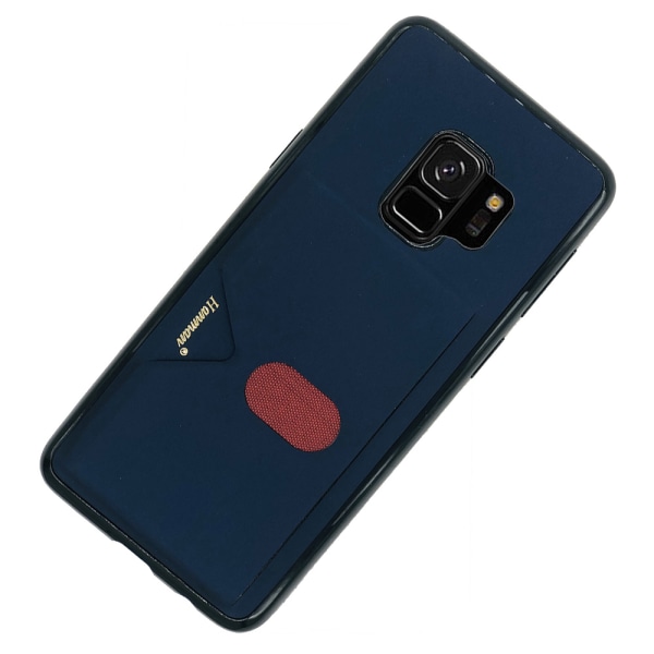 Praktisk stilfuldt (Hanman) etui - Samsung Galaxy S9 Mörkblå