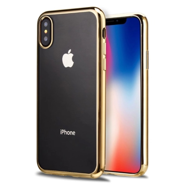 iPhone X - Praktisk Silikone Cover Høj kvalitet Roséguld