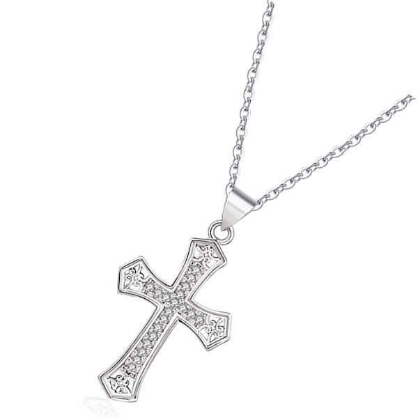 Elegant Kors Halsband Silver