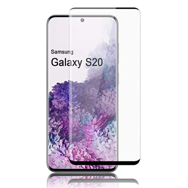 Galaxy S20 näytönsuoja 3D CASE-F 0,2mm HD-Clear Svart
