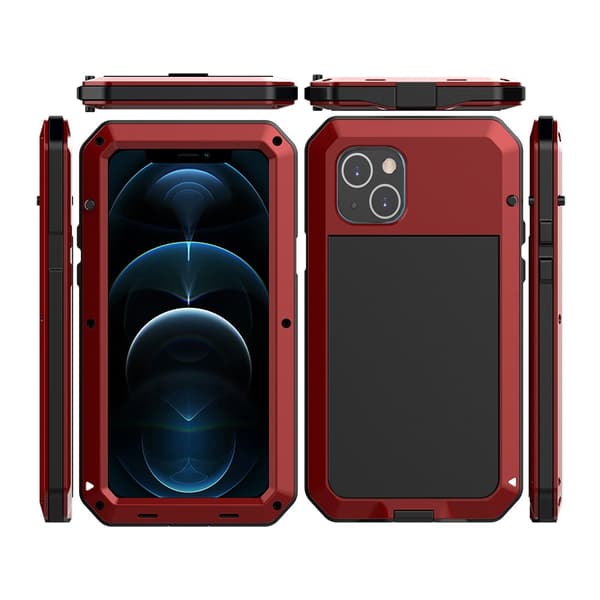 Kraftig 360-Aluminiumskal - iPhone 13 Silver